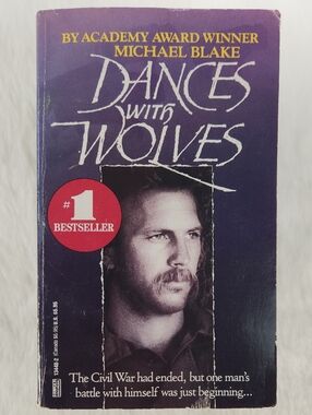DANCES WITH WOLVES, Softcover, Michael Blake, #1 BESTSELLER